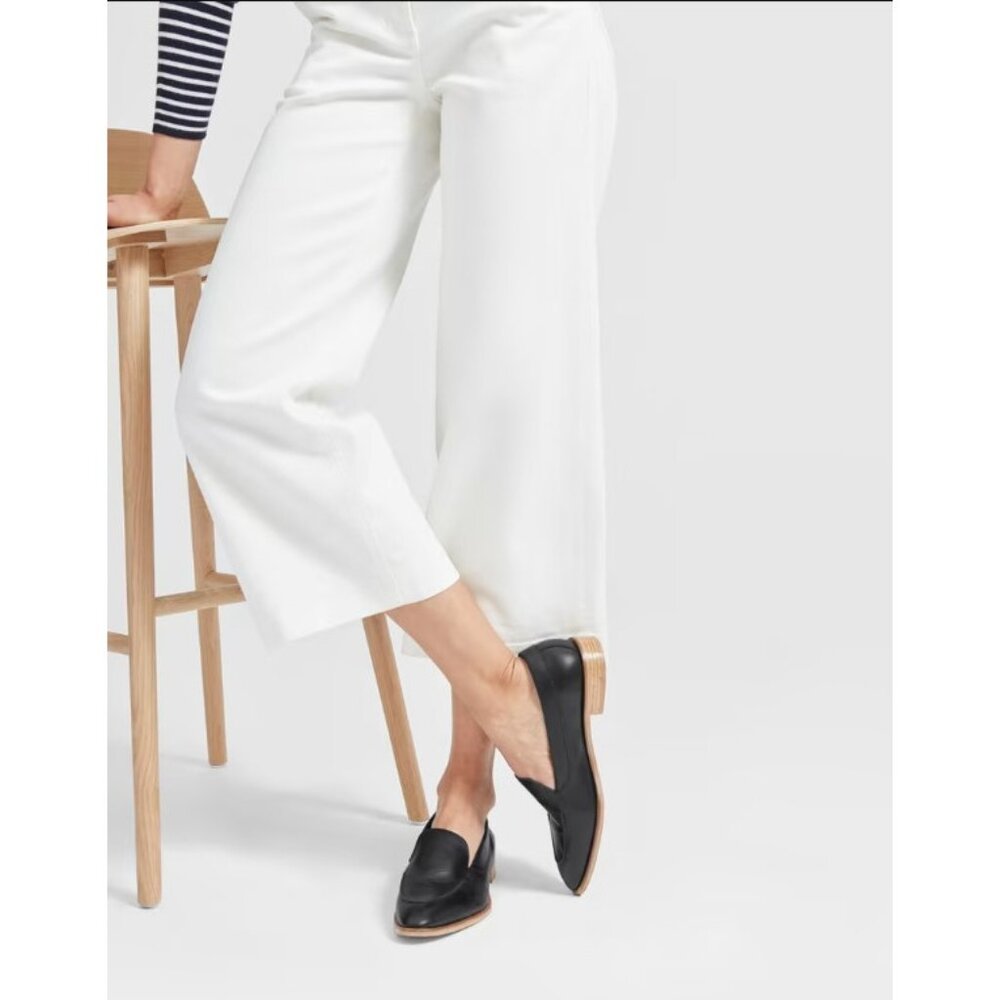 Everlane Women's Black The Modern Leather Loafers Sz 9